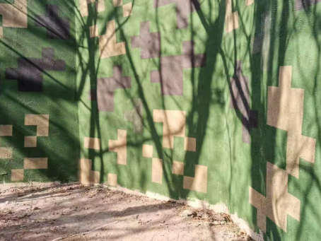 南京外墙围迷彩喷涂 聚焦工业园区围墙